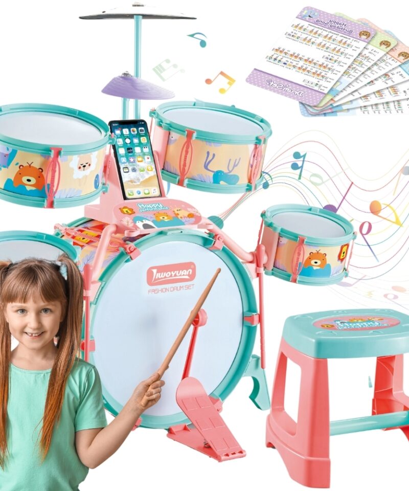 Laste Interaktiivne Trummikomplekt mängimas