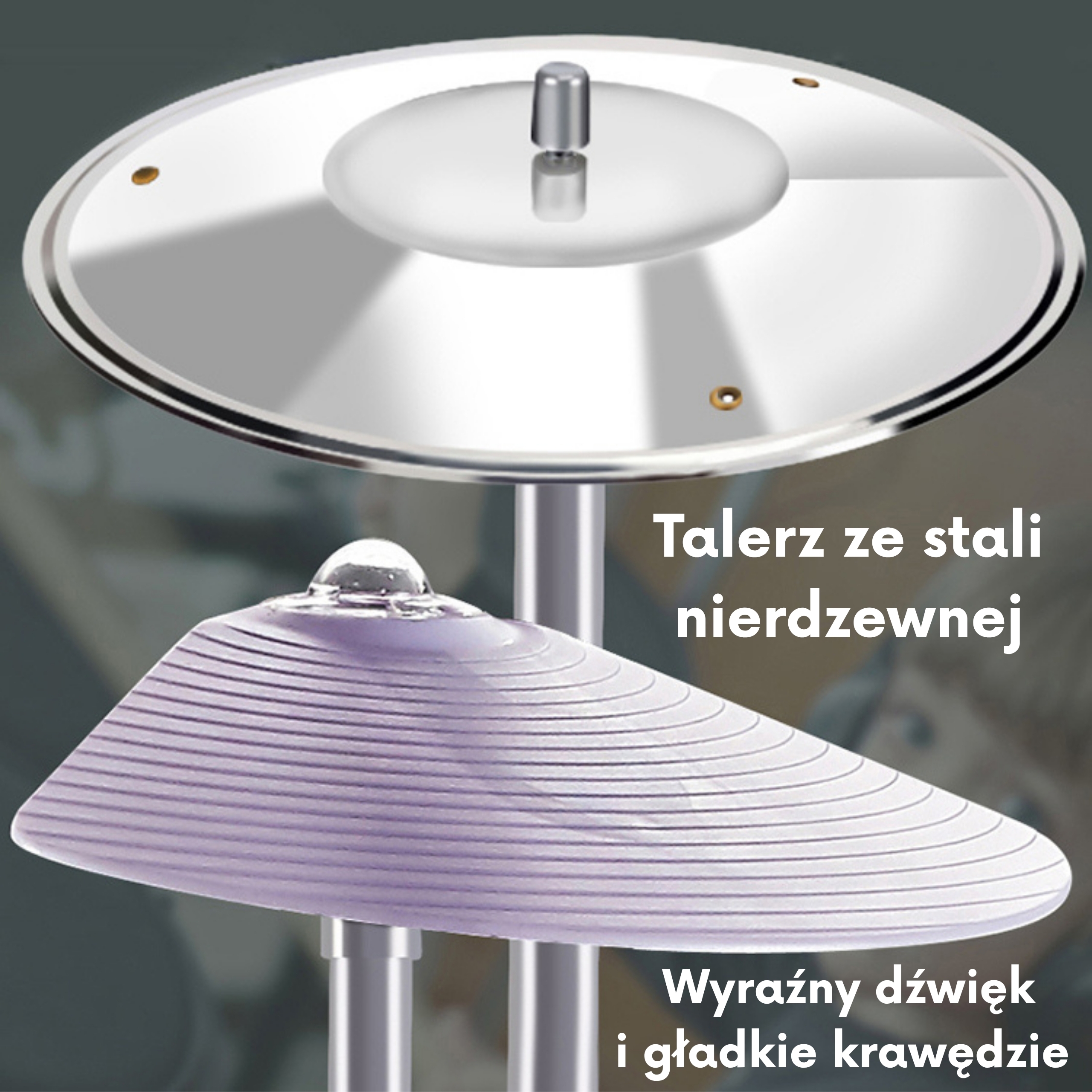 Värvikas trummikomplekt noortele muusikutele