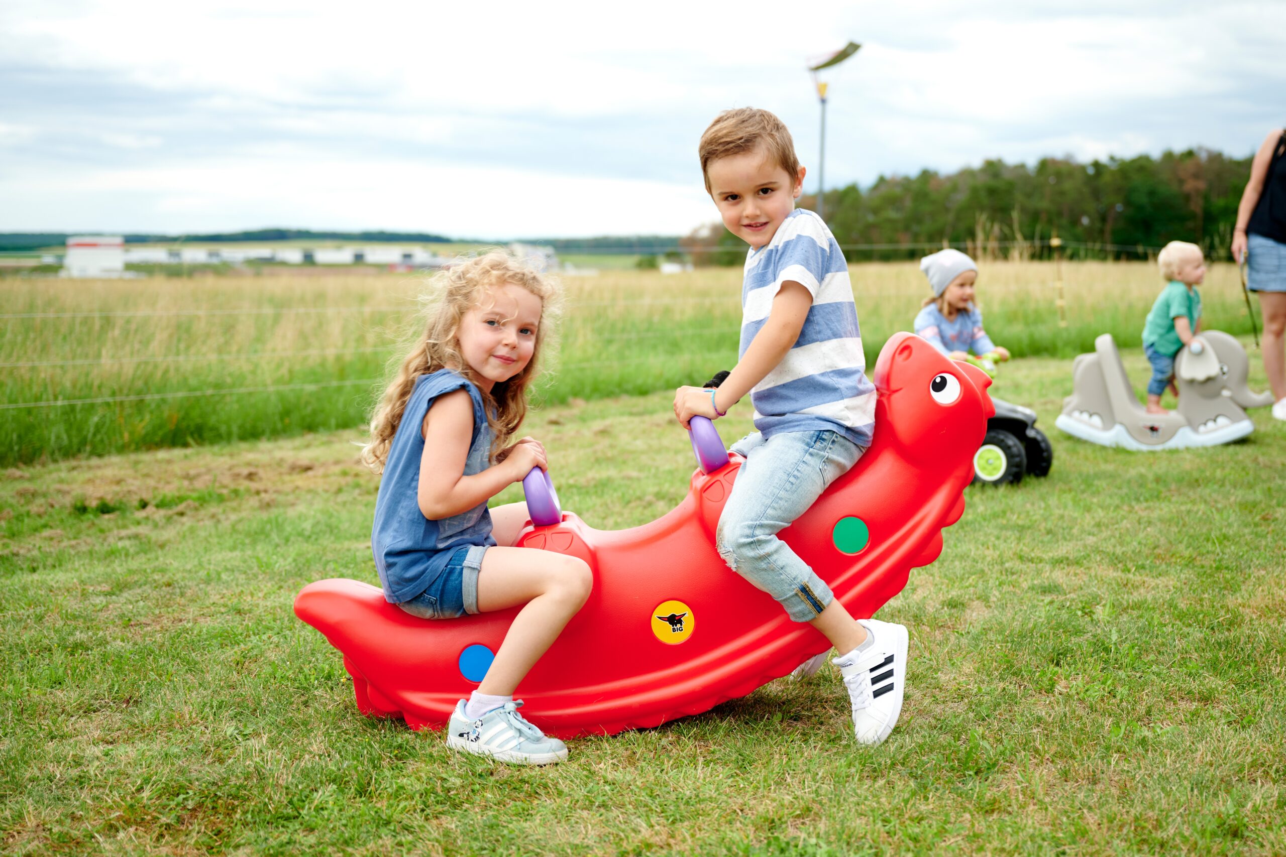 Kiikhobune kolmele lapsele