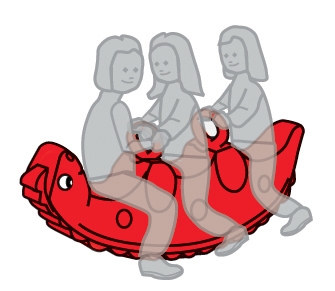 Kiikhobune sobib toas ja õues