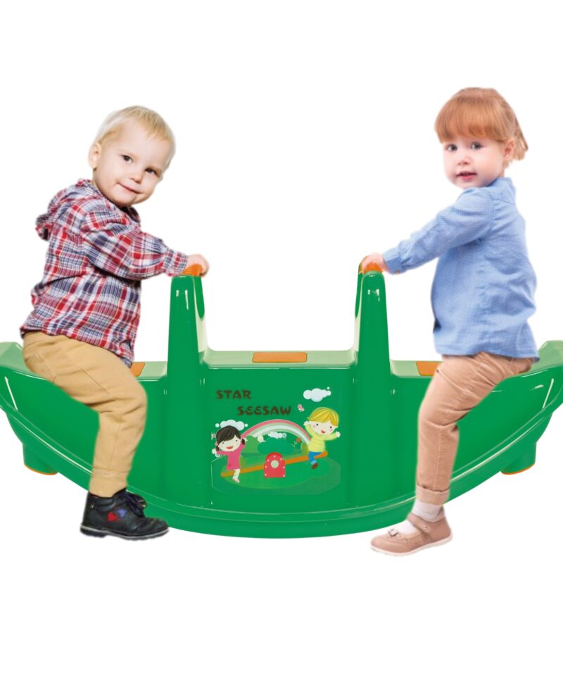 Roheline kiikhobu kahele lapsele