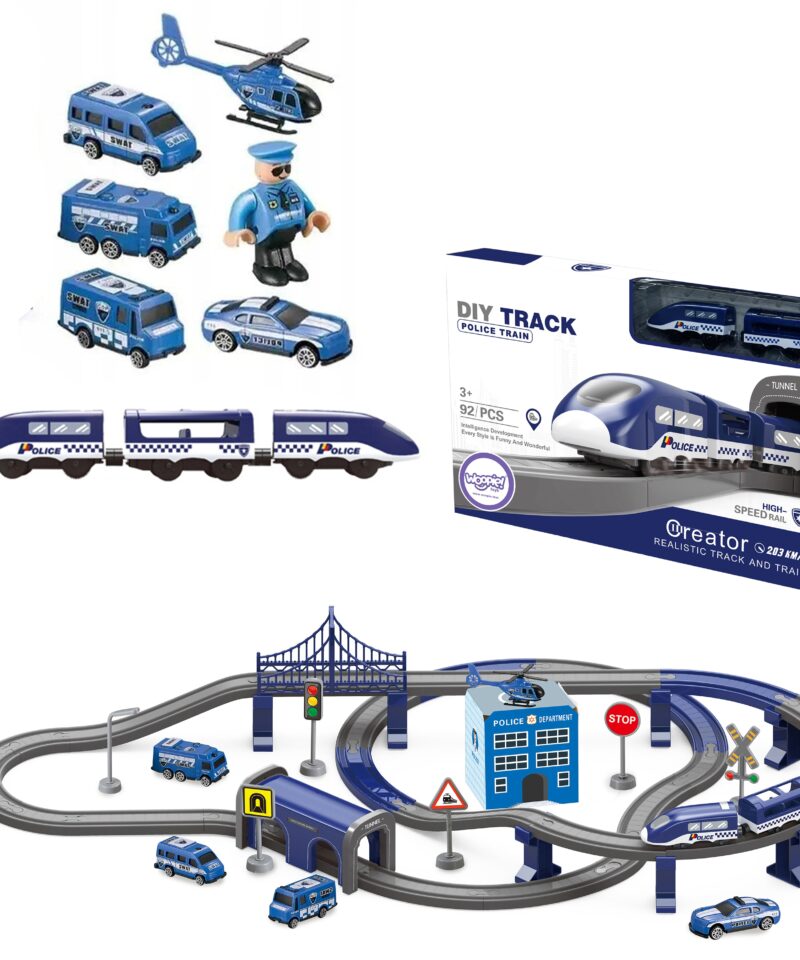 Lastele mõeldud seikluslik rongikomplekt
