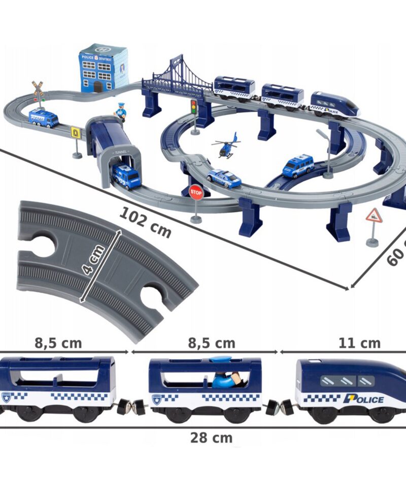 Lastele mõeldud seikluslik rongikomplekt