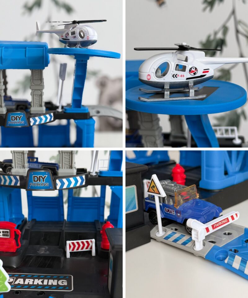 Politsei parkimiskomplekt realistlike detailidega