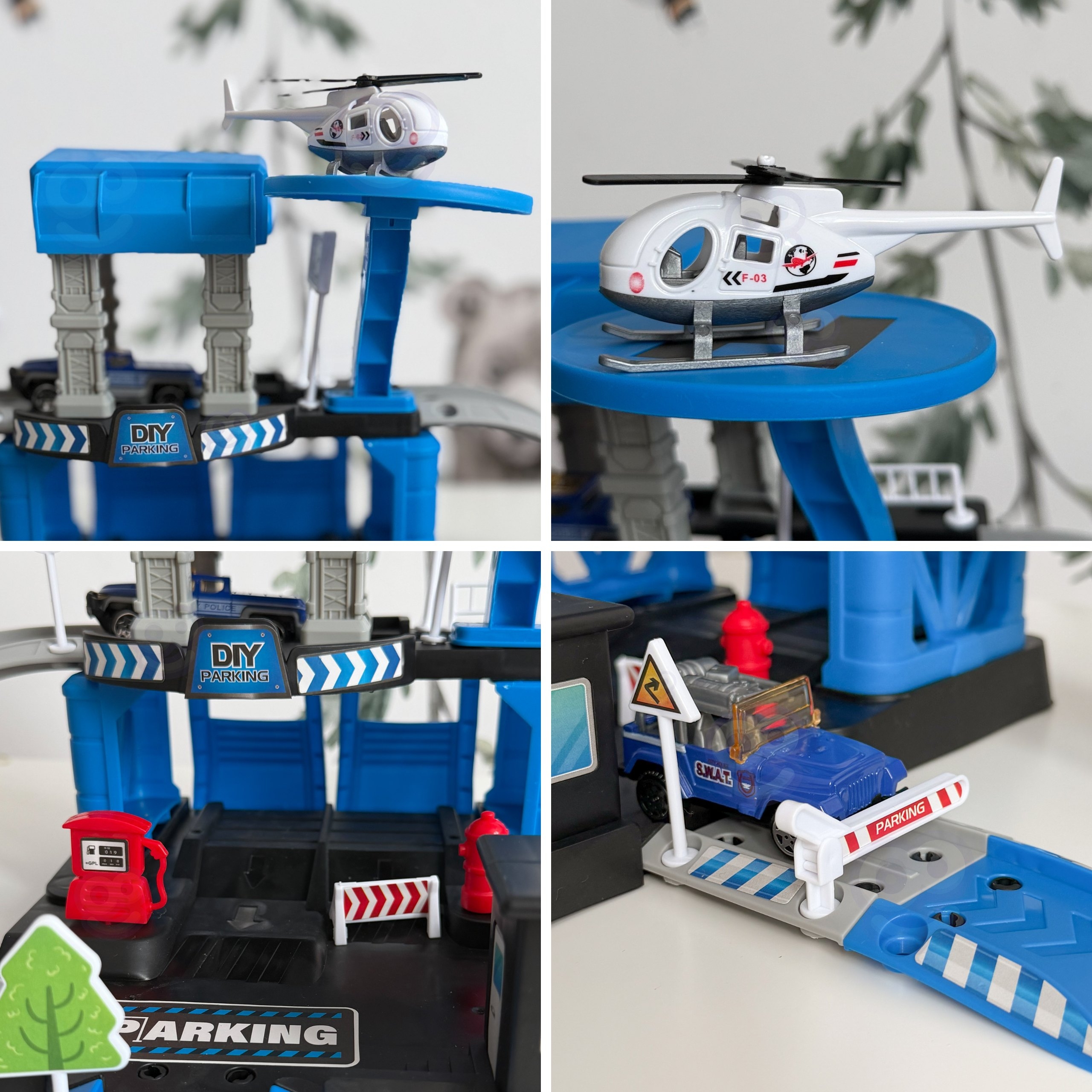 Politsei parkimiskomplekt realistlike detailidega