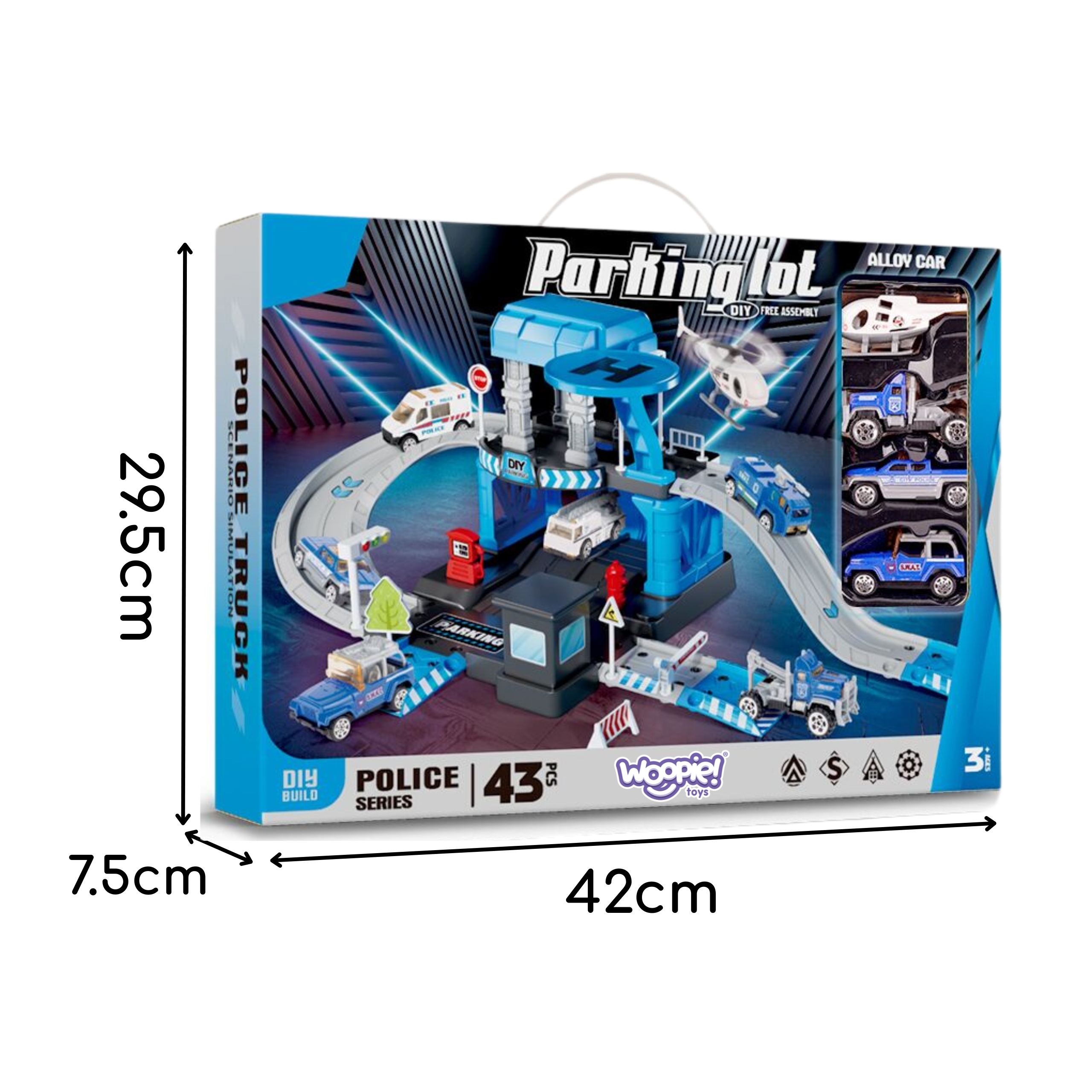 Politsei parkimiskomplekt loovaks mänguajaks