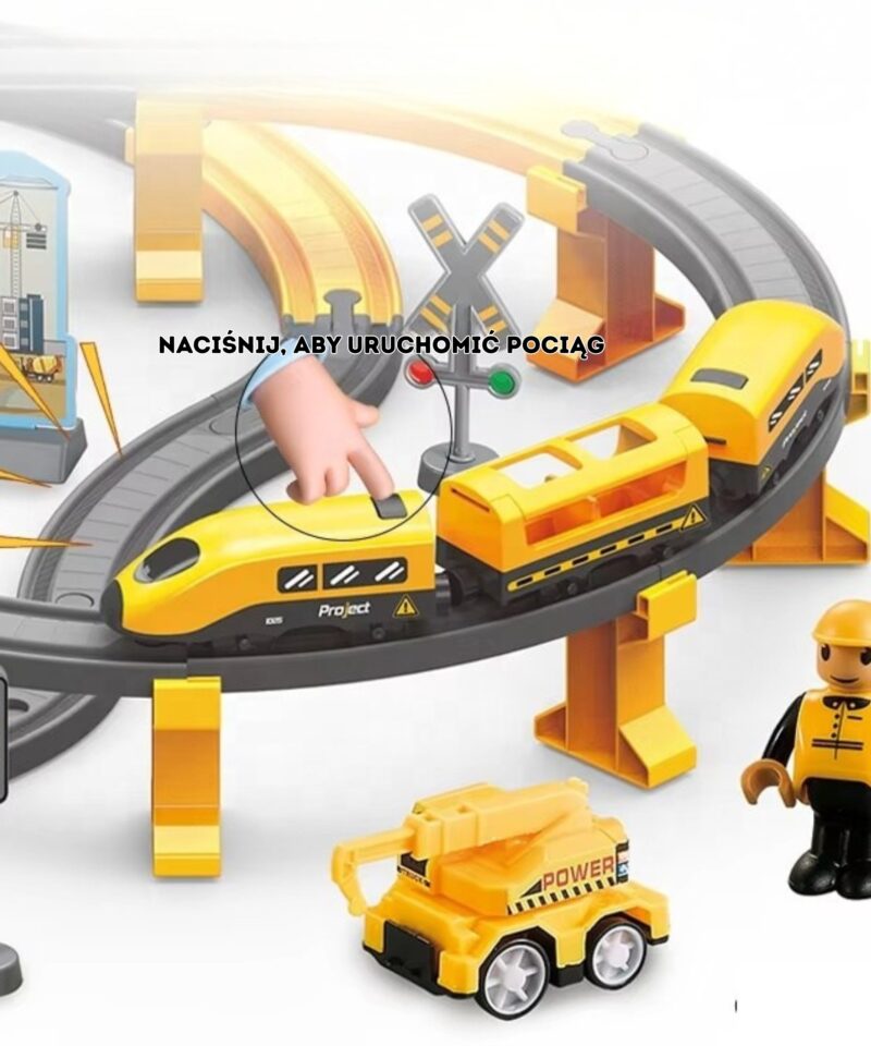 Kollane elektriline rong realistlike helidega