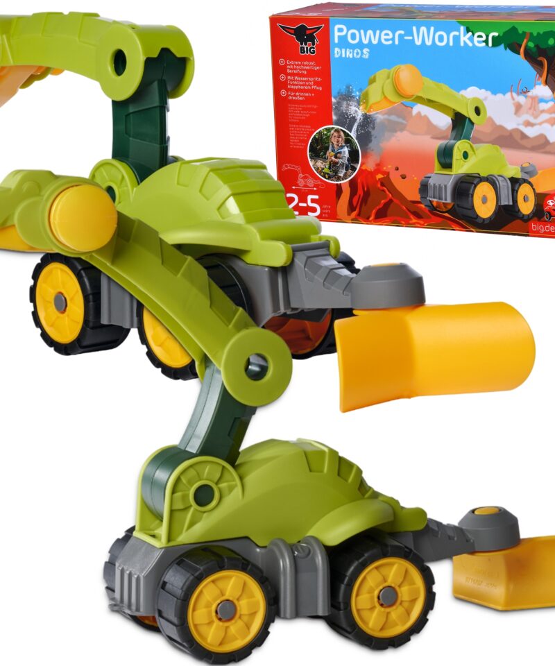 Dinosaurusega liivamänguauto mänguasi