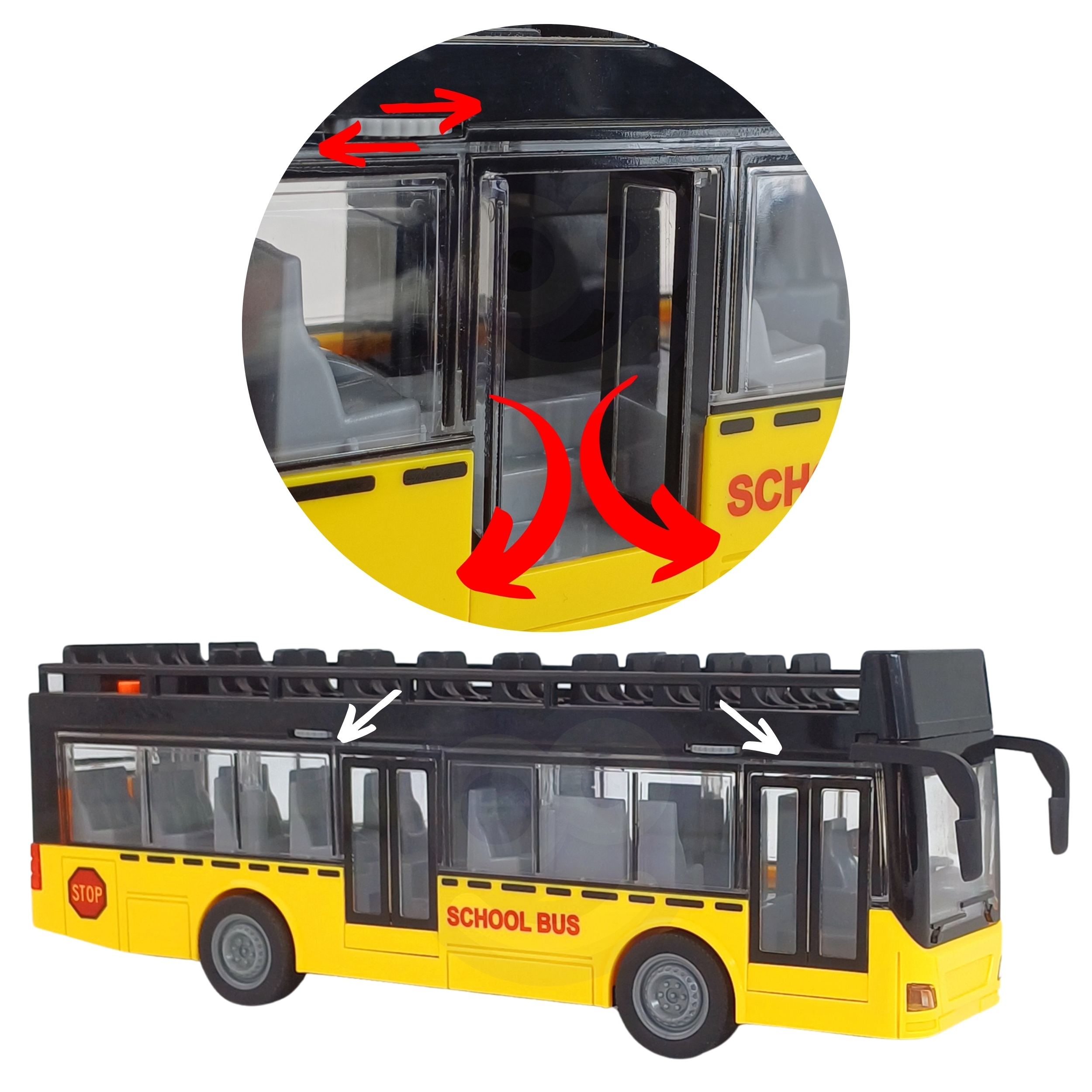 Lapsed mängivad valguste ja helidega bussiga