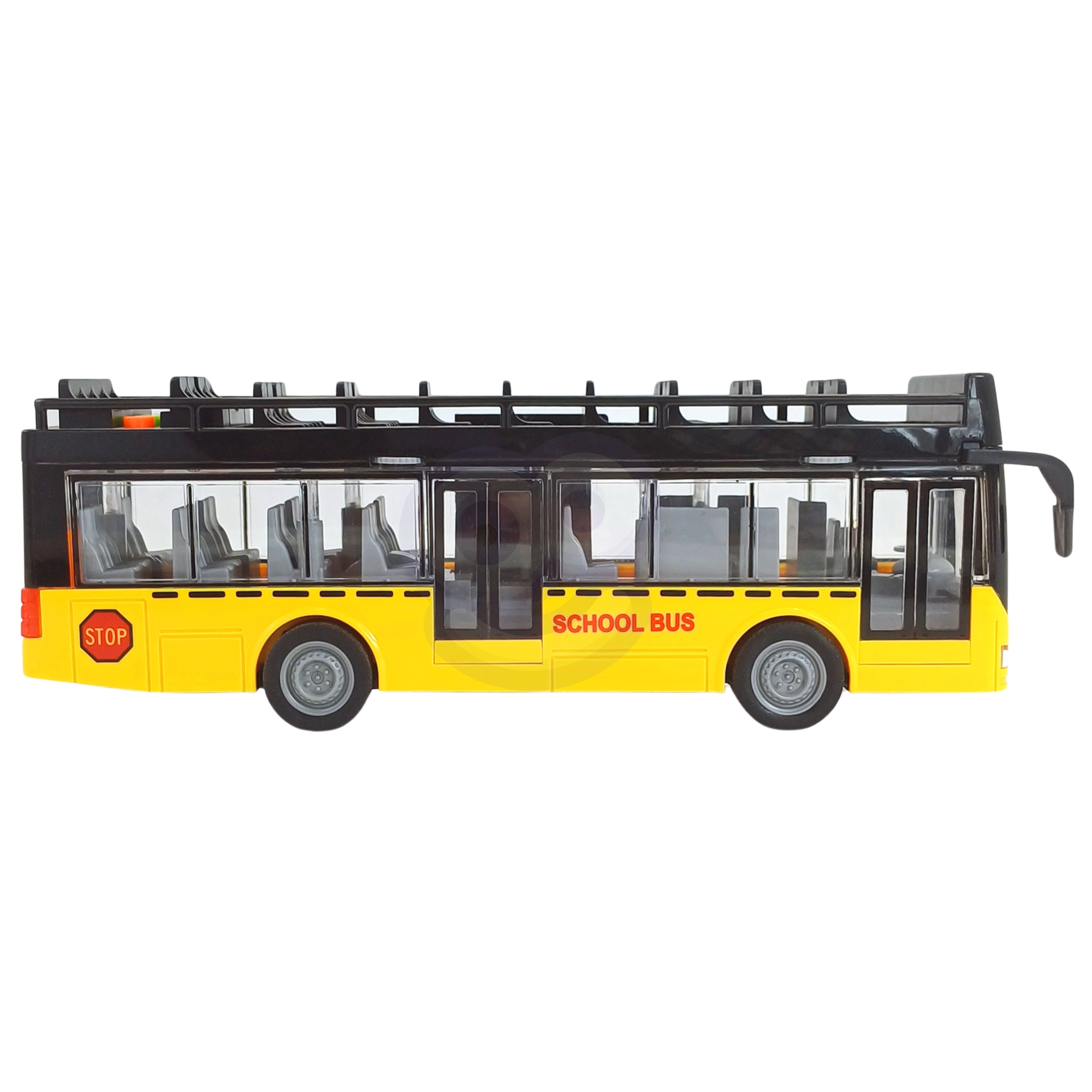 Kummist rehvidega mängubuss