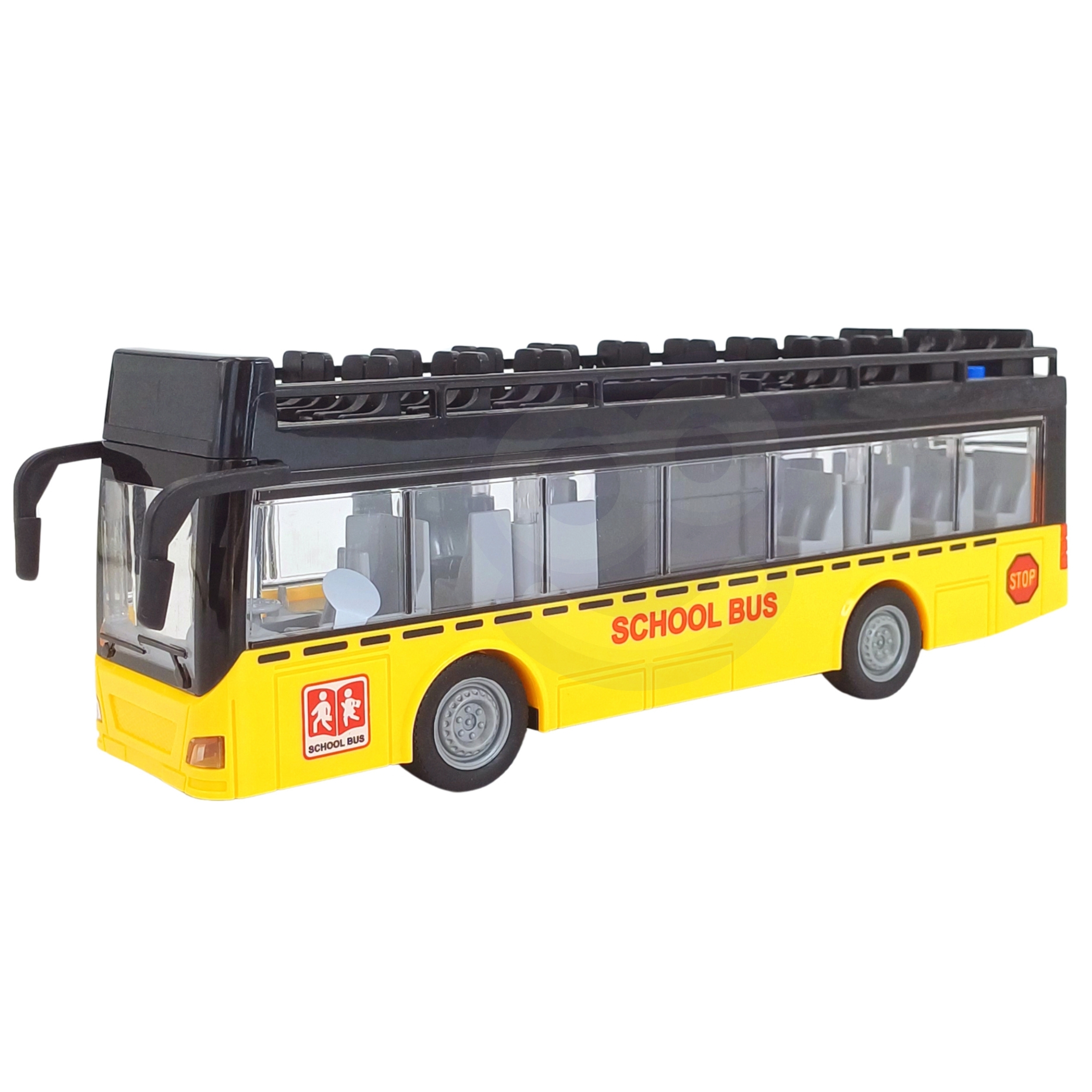 Sinine tuli mängubussi sees