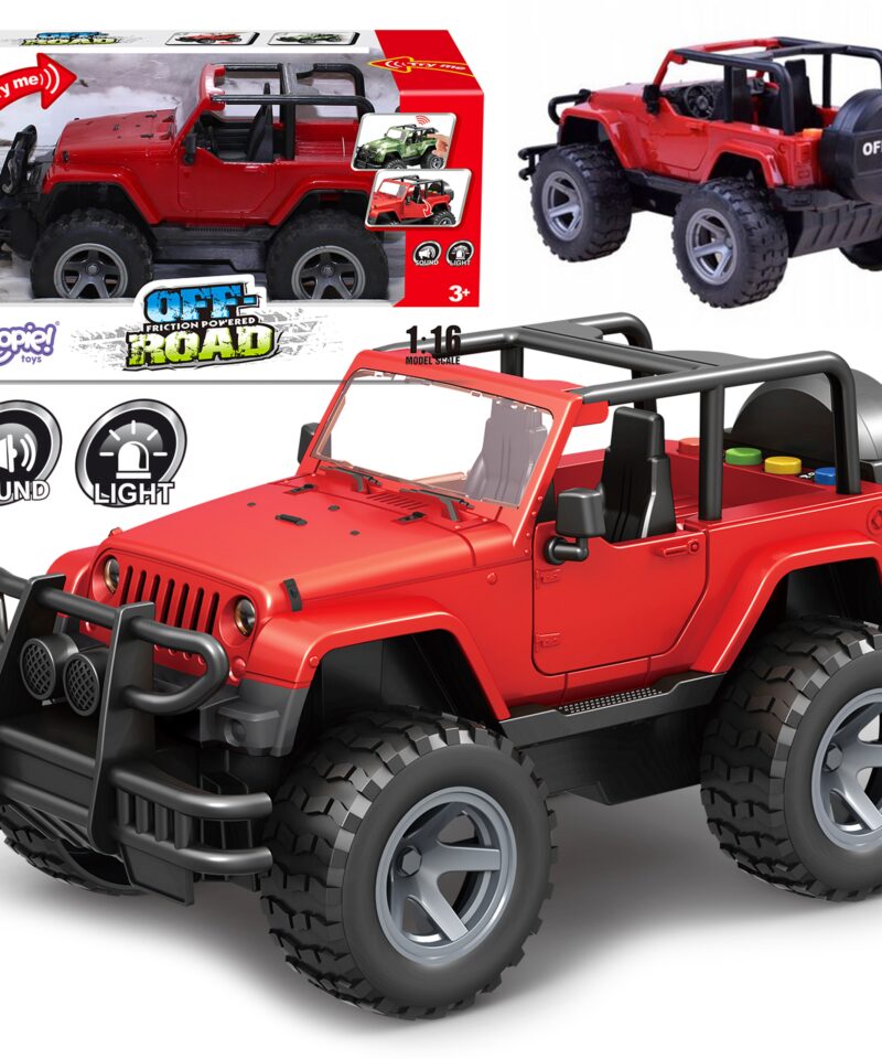 Punane mänguauto helidega