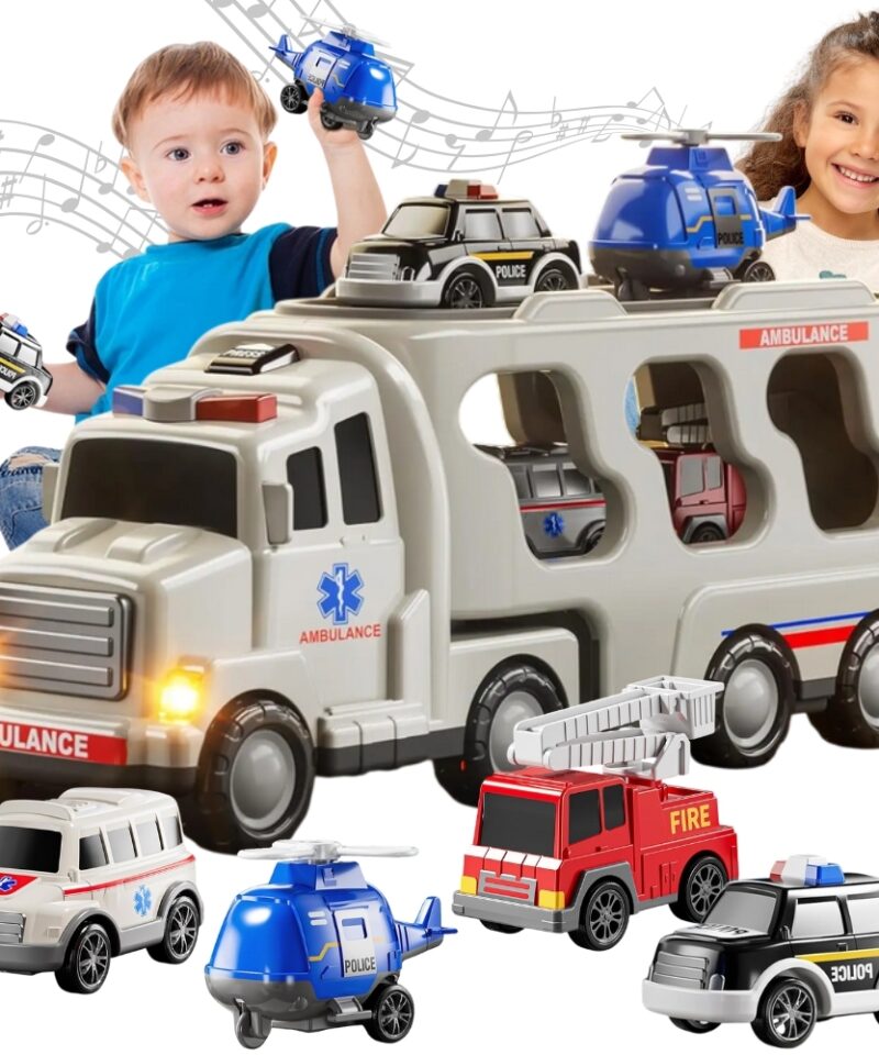 Interaktiivne päästeautode komplekt lastele