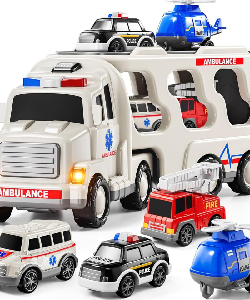 Päästeautode mängukomplekt väikestele