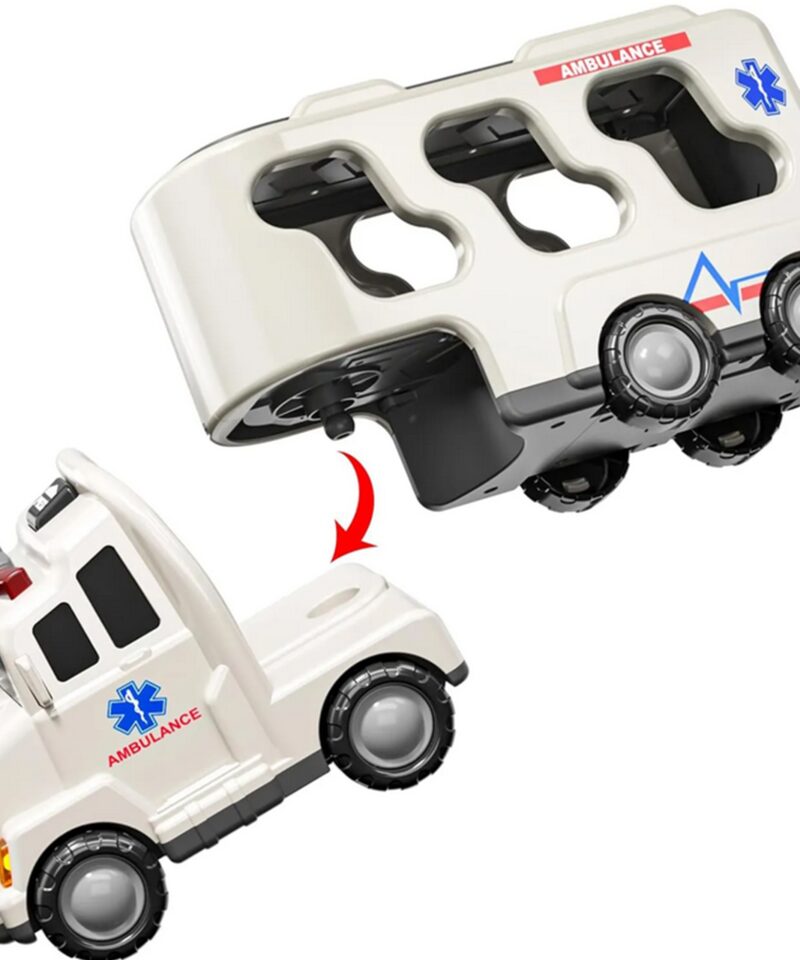 Lapsed mängivad päästeautodega