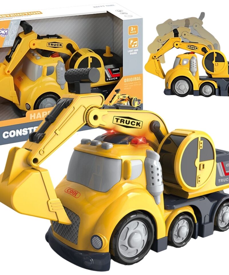 Ehitusmasina mänguauto koos heliefektidega