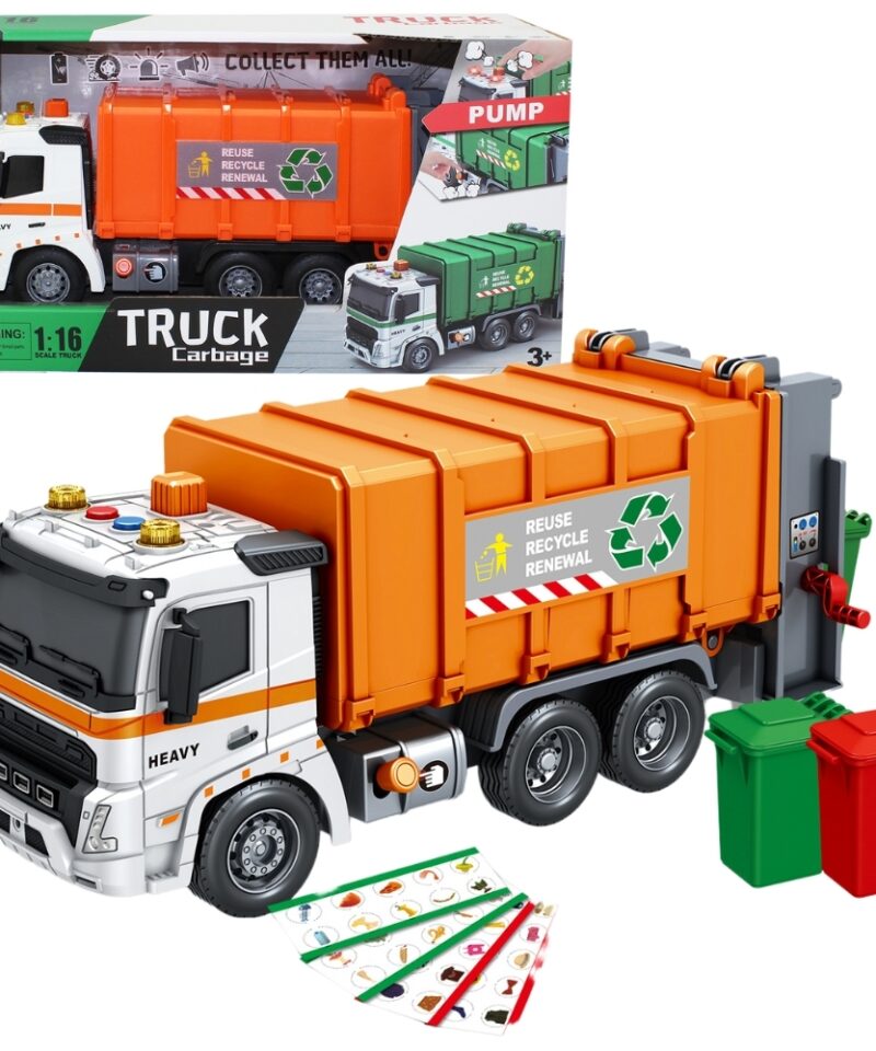 Interaktiivne prügiveoauto laste mänguks