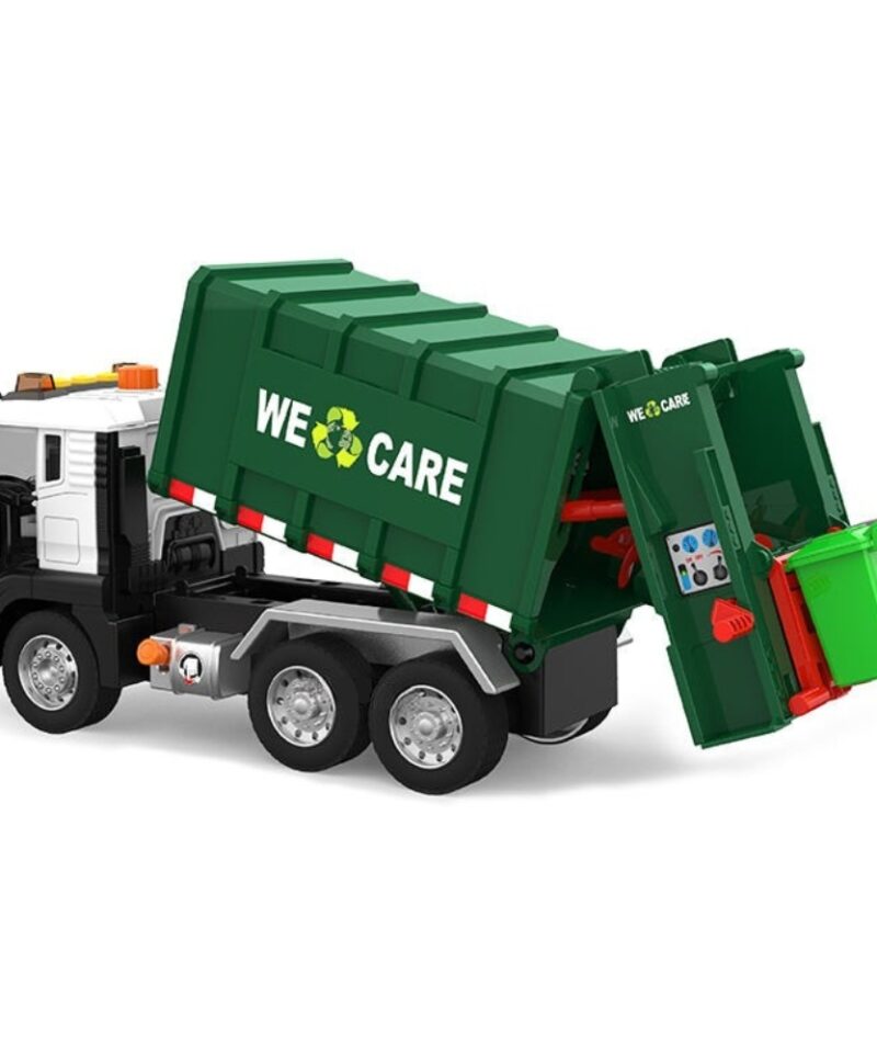 Mängukomplekt värviliste prügikastidega