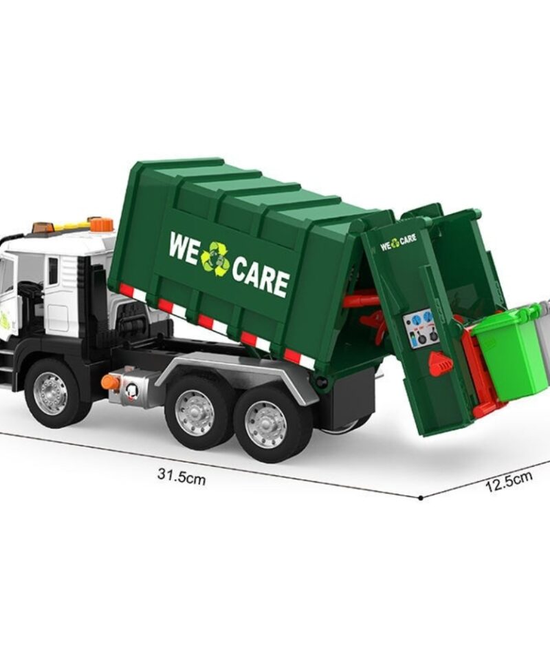 Mängukomplekt värviliste prügikastidega