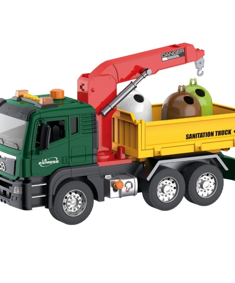 Kranaga prügiauto arendav mänguasi