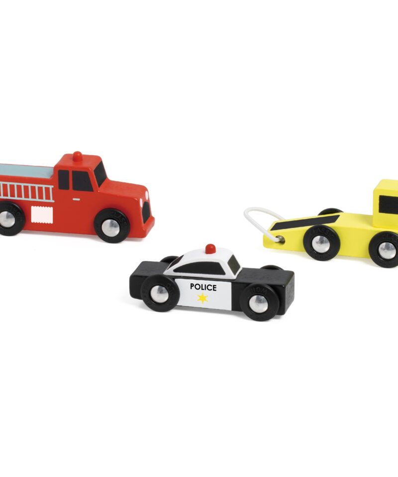 Lastele mõeldud puidust politseiauto