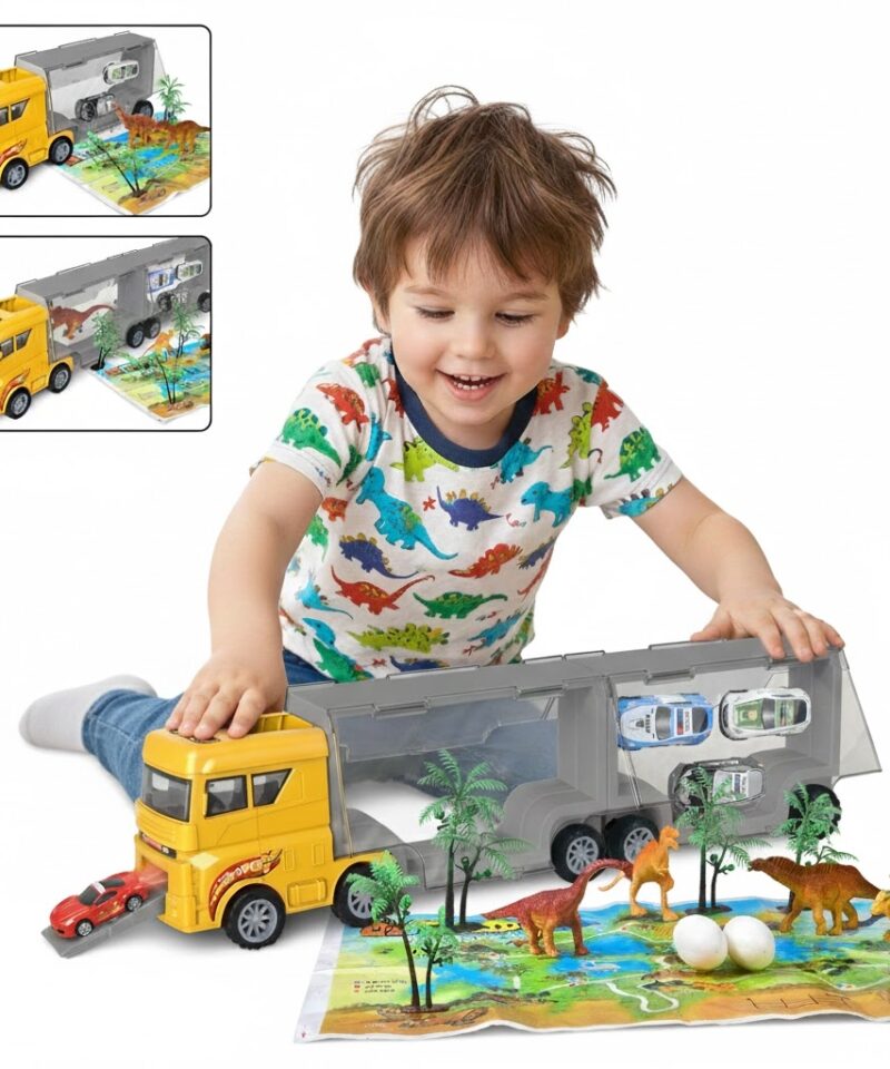 Dinosauruste Transporter Mängukomplekt detailides