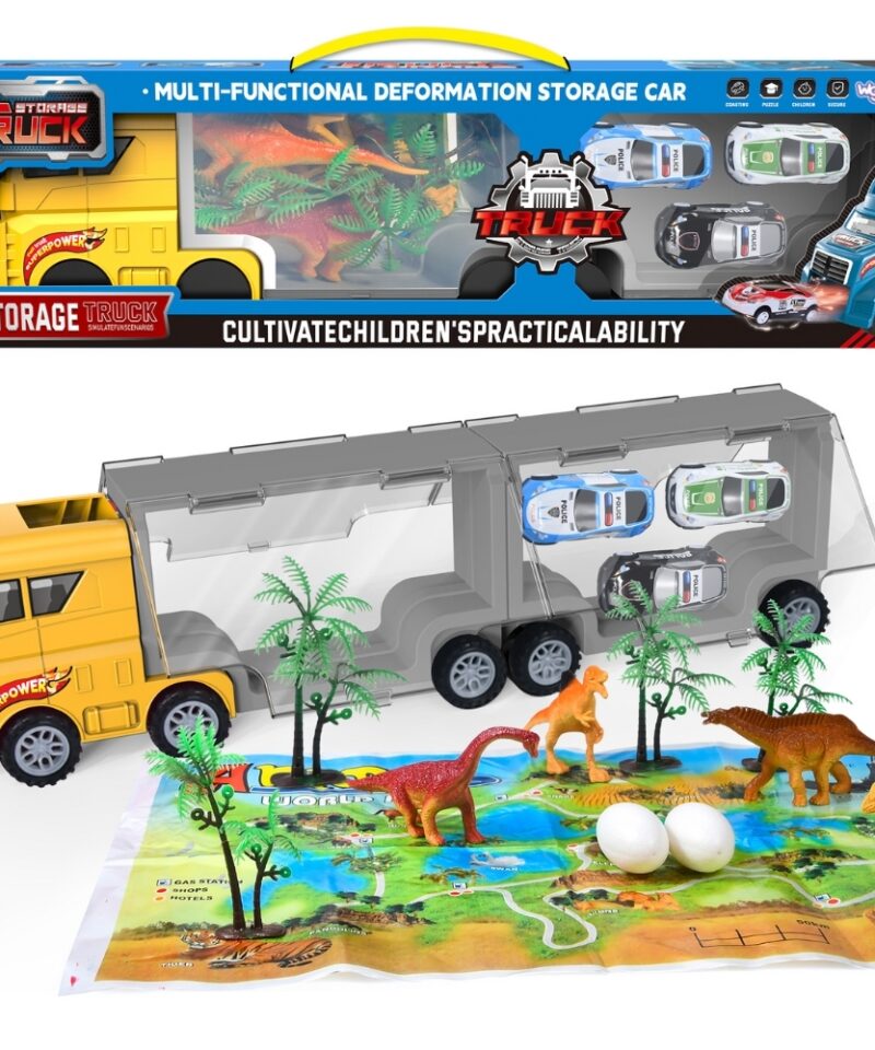 Värvikas mängumatt dinosauruste teemaga