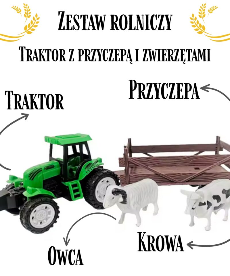 Laste mängutraktor realistliku disainiga
