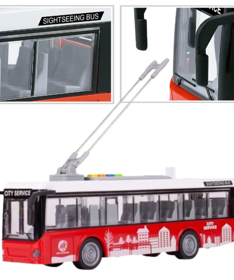 Vastupidav troleebus mänguasi igapäevaseks mänguks