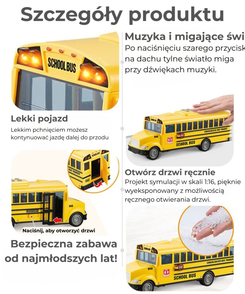 Avatavate ustega elektriline koolibuss