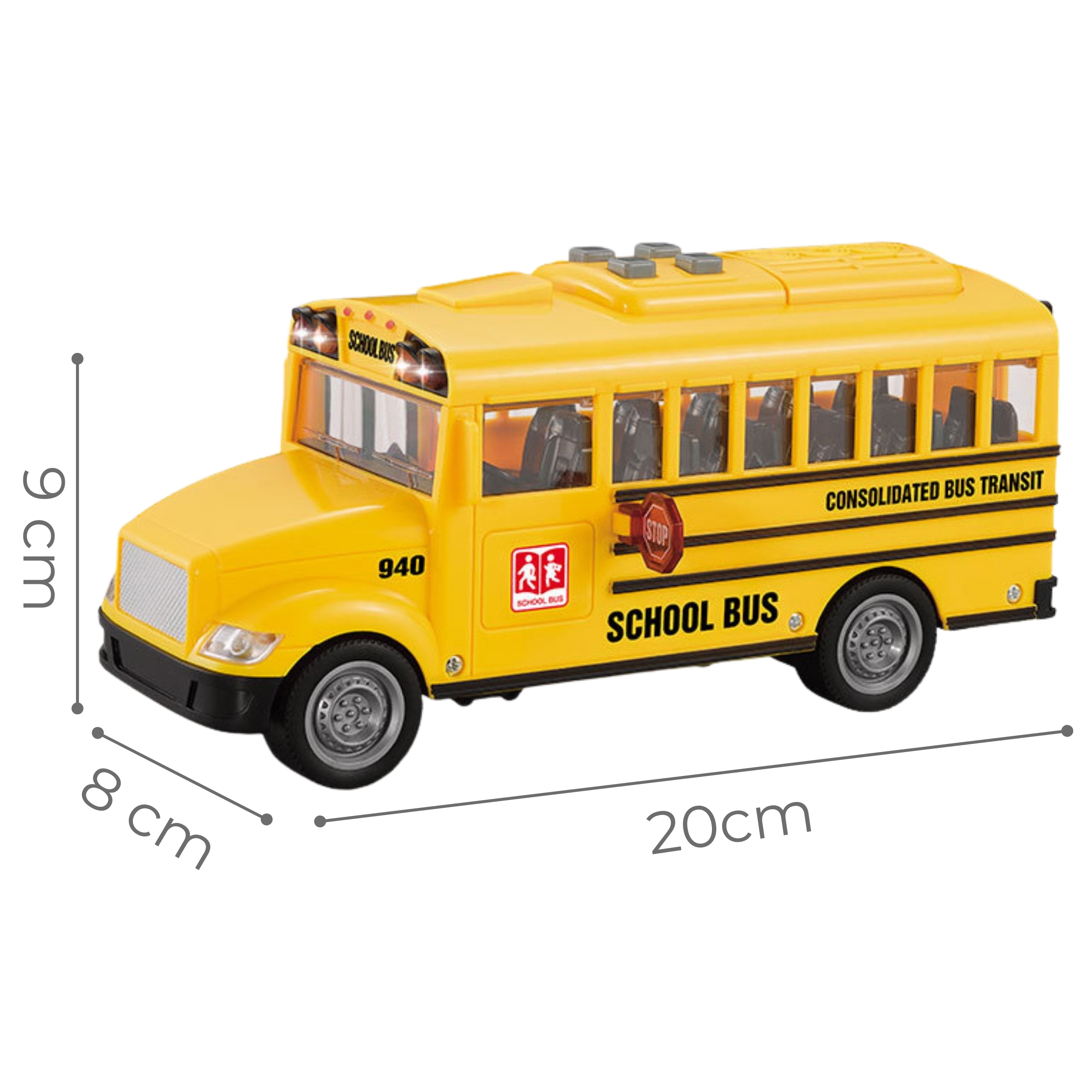 Õppimist soodustav koolibuss mänguasi