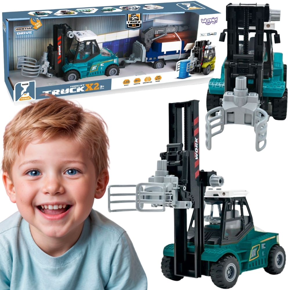 Tõstuk haagise ja heliefektidega mänguasi