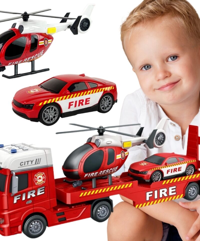 Mänguauto ja helikopter lastele