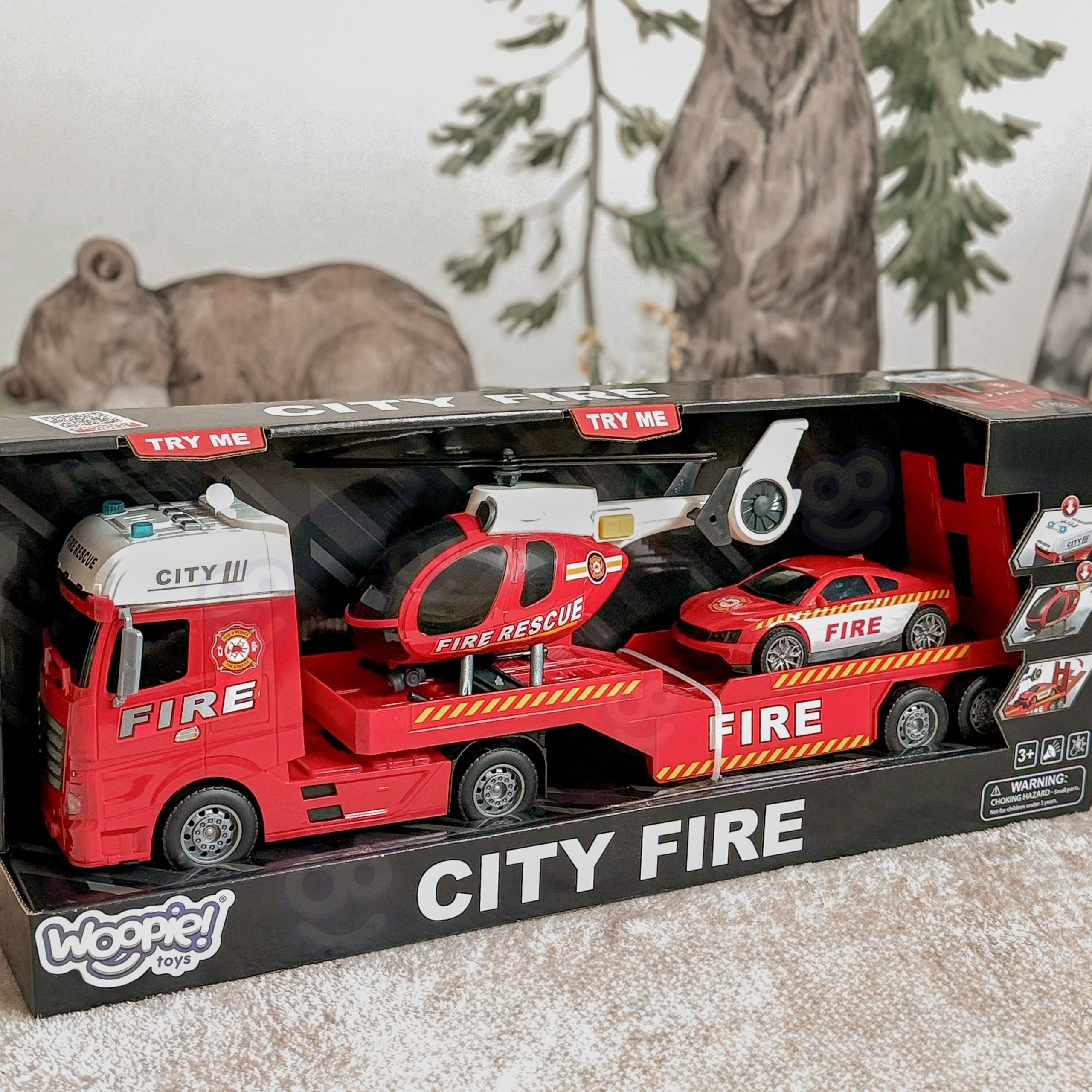 Helikopter ja auto mängukomplekt