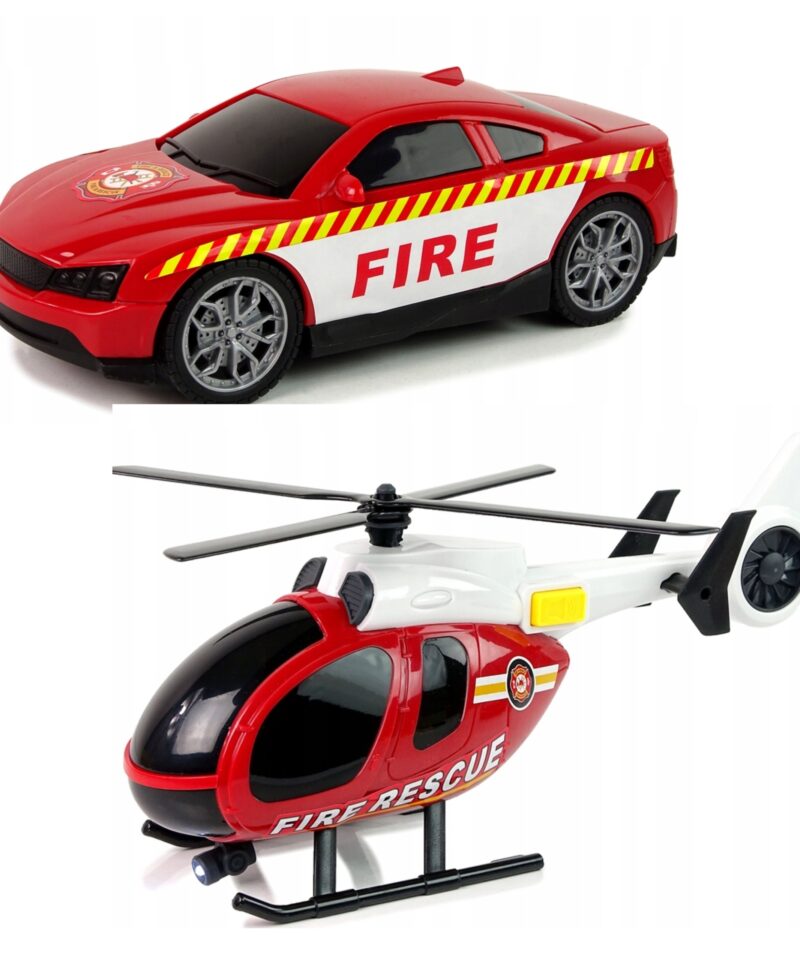 Helikopter ja auto mängukomplekt