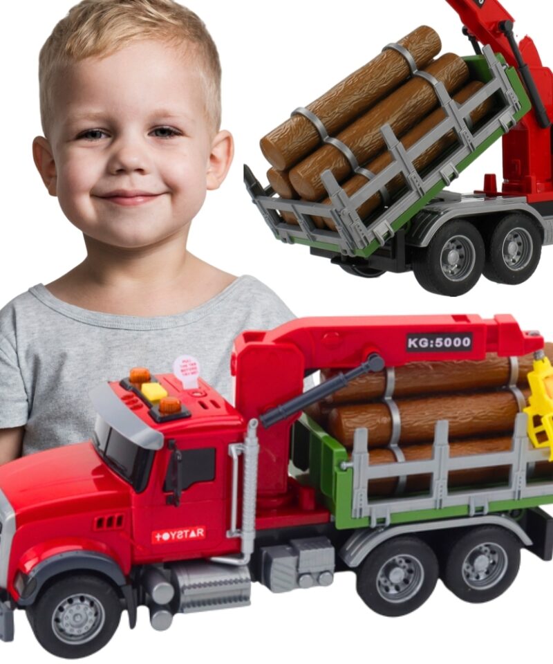 Interaktiivne kraanaga veoauto laste mängurõõmuks