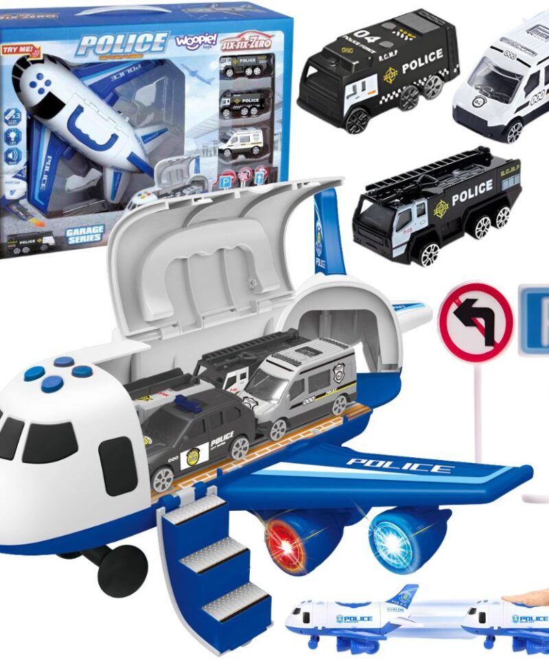 Lennuk-Transporter koos politseiautodega