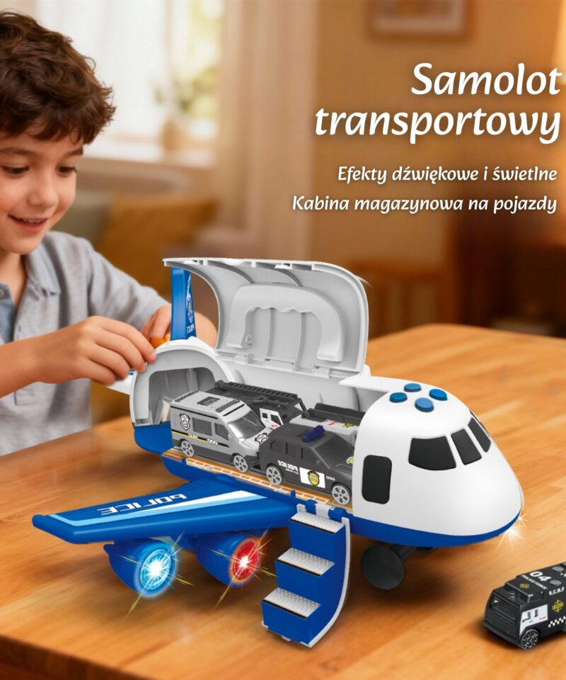 Mängukomplekt 3 politseiautoga