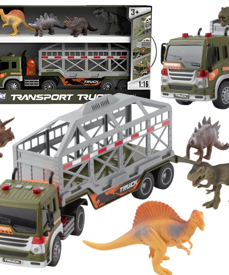 Dinosauruste transportveok koos dinosaurustega