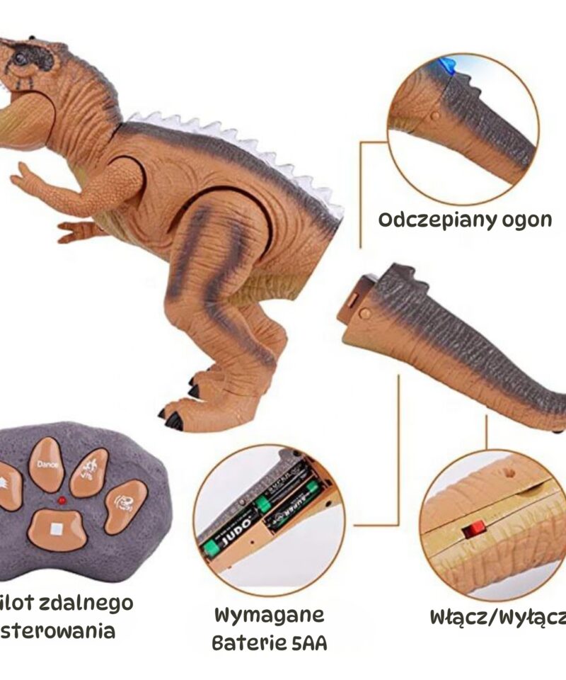 Kaugjuhitav dinoosaurus mängimiseks