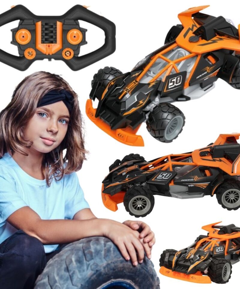 Puldi teel juhitav võidusõiduauto LED-tuledega