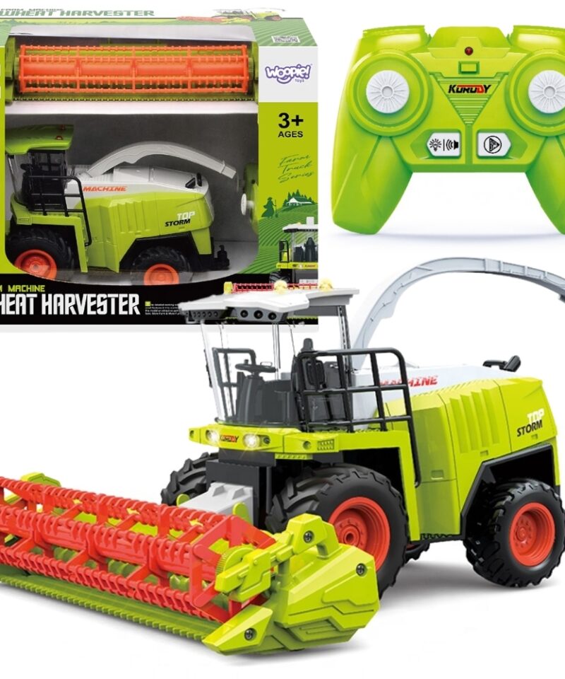 Raadioteel juhitav kombain lastele mängimas