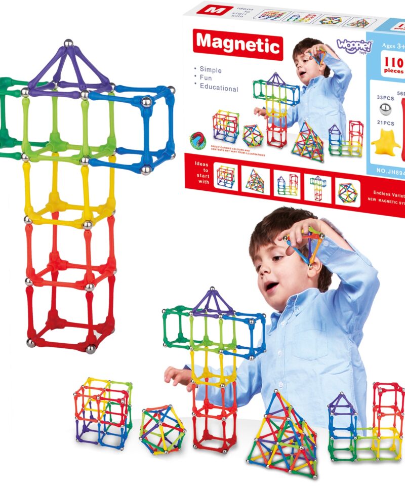 Magnetilised konstruktoriklotsid värvikas pakendis