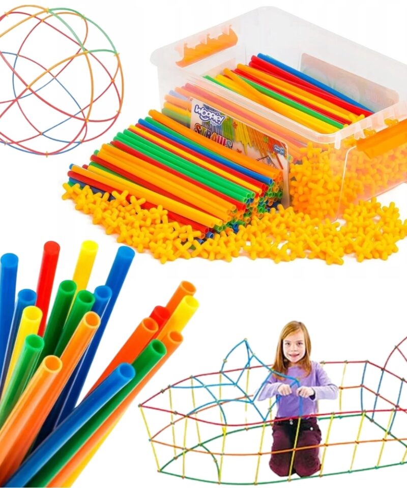 Värvilised konstruktorikõrred lastele mängimiseks