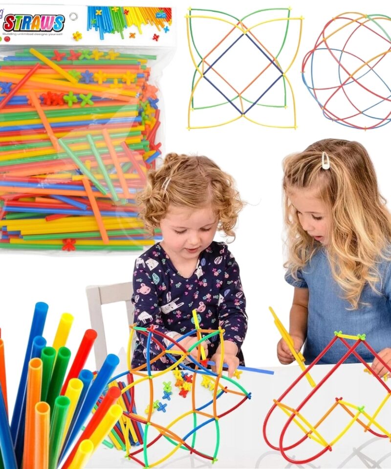 Värvilised konstruktorikõrred lastele mängimiseks