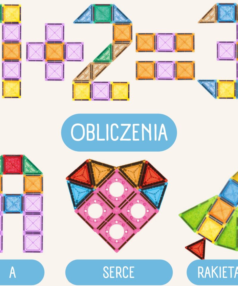 Rikkalik 110-osaline magnetklotside komplekt