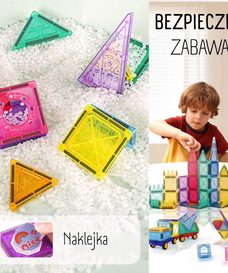 Rikkalik 110-osaline magnetklotside komplekt