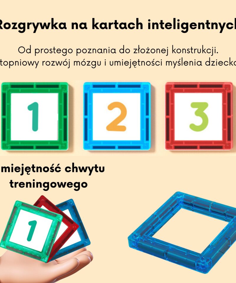 Värvilised magnetilised klotsid