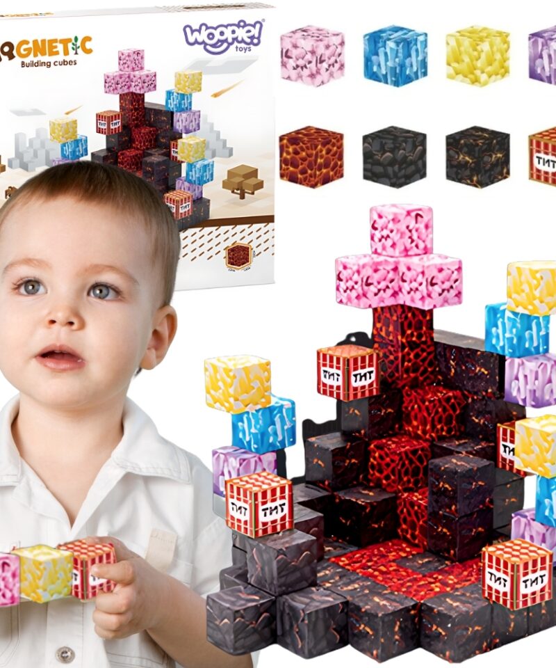 Laste magnetilised ehitusklotsid värvilised