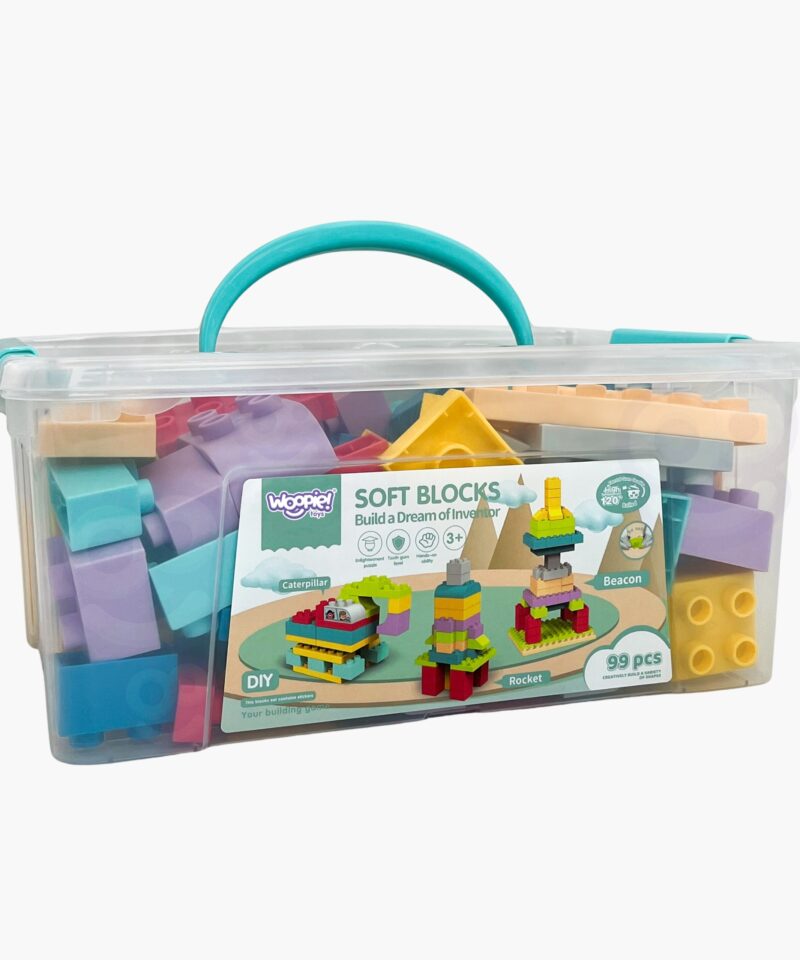 Lastele sobivad suured ja värvilised klotsid